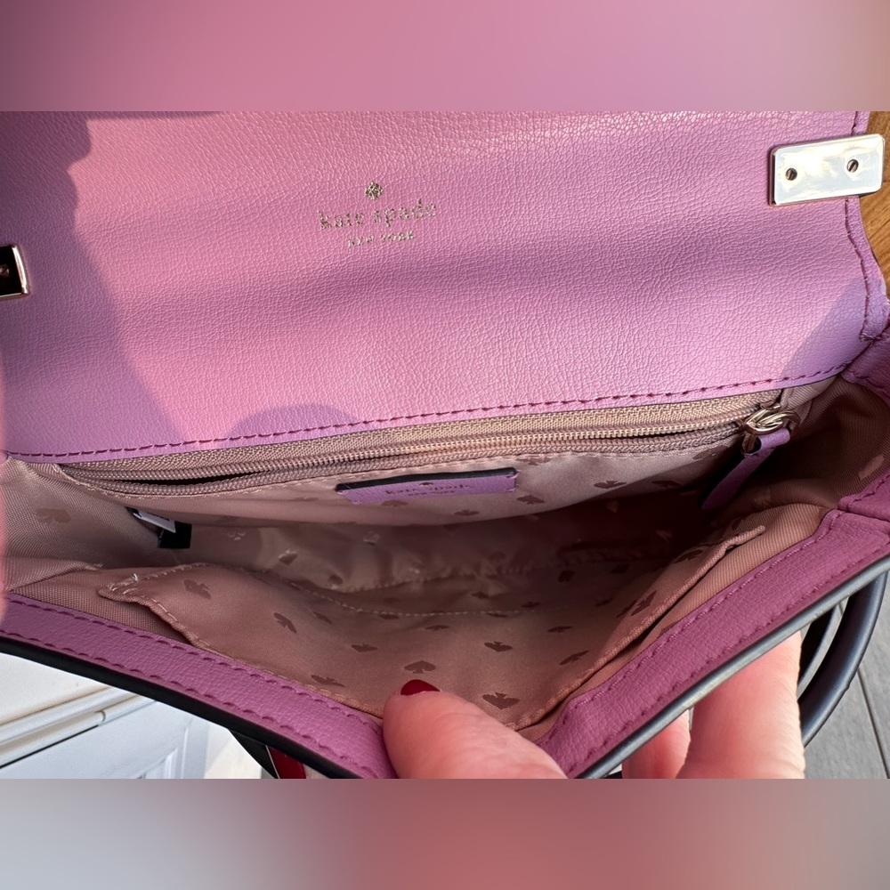 NWT! Kate ♠️ RARE!! SALE!!!!! Robyn Exotic Crossbody Saddle Bag - Picture 5 of 11